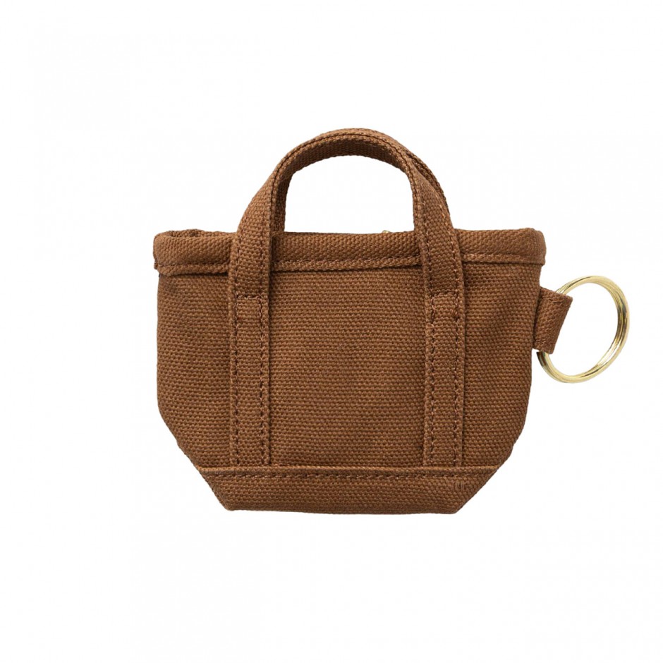 CARHARTT WIP MINI TOTE BAG KEYCHAIN I036418-HZXX Brown