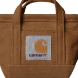 CARHARTT WIP MINI TOTE BAG KEYCHAIN I036418-HZXX Brown Image 1