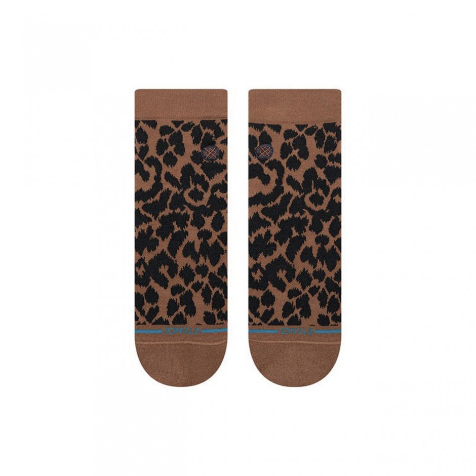 Γυναικείες Κάλτσες Καφέ - Stance Love Leopard Lowrider