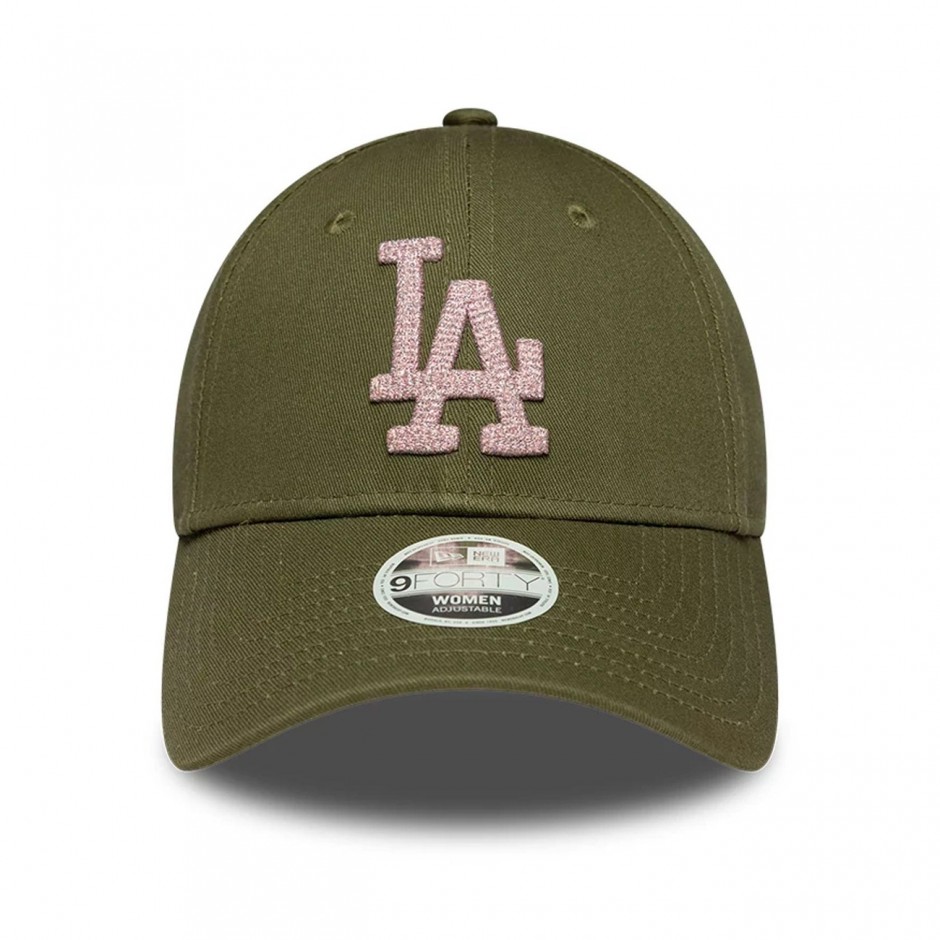 Women's Cap Green - New Era LA Dodgers MLB Metallic 9FORTY