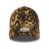 Women's Cap Brown - New Era New York Yankees MLB Leopard 9TWENTY Image 1