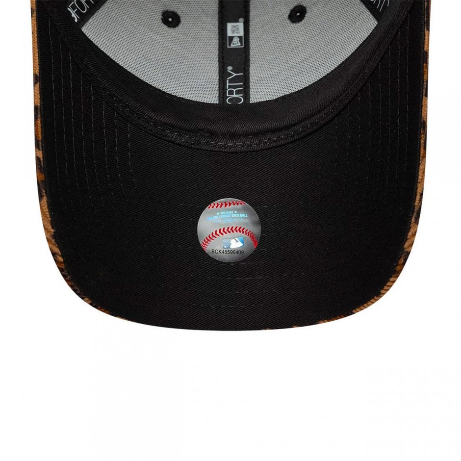 Καπέλο Μπεζ - New Era New York Yankees Womens MLB Leopard Cord Beige 9FORTY