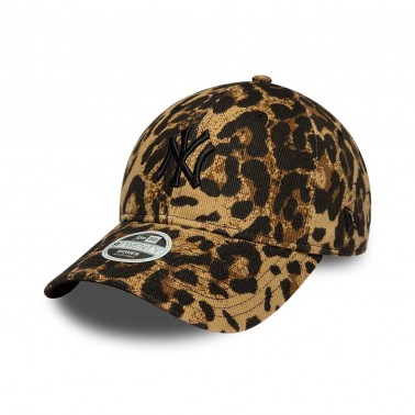 Γυναικείο Καπέλο Καφέ - New Era New York Yankees MLB Leopard 9TWENTY