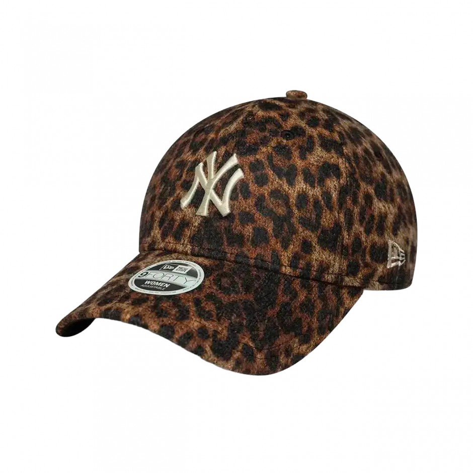 Γυναικείο Καπέλο Καφέ - New Era New York Yankees Womans MLB Cosy Leopard Brown 9FORTY