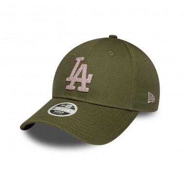 Women's Cap Green - New Era LA Dodgers MLB Metallic 9FORTY