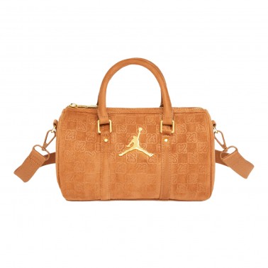 Τσάντα Ώμου Καφέ - Jordan Suede Monogram Mini Duffel