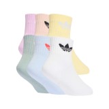 Παιδικές Κάλτσες Πολύχρωμες - adidas Originals Ankle Socks 6 Pairs Εικόνα 