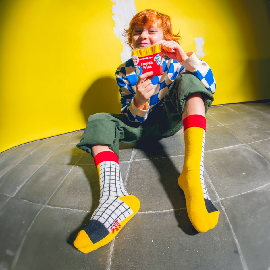 EAT MY SOCKS FRENCH FRIES EMSKIDFRI Colorful
