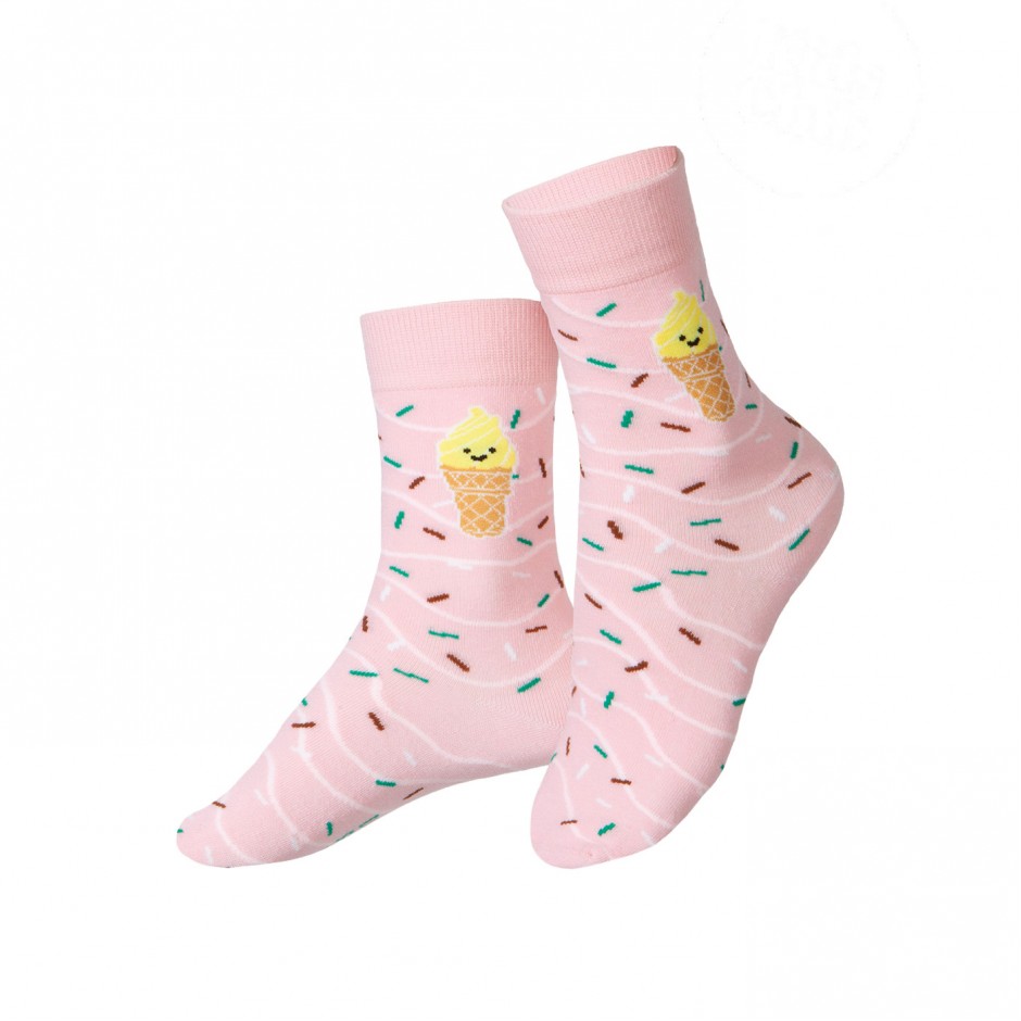 EAT MY SOCKS KIDS YUMMY CONE EMSSKFF1YUMC Pink