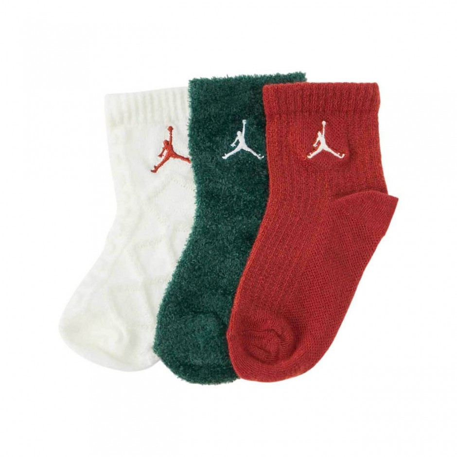 JORDAN  INF/TOD H25 SOFT &COZY 3PK QTR NJ0805-782 Colorful